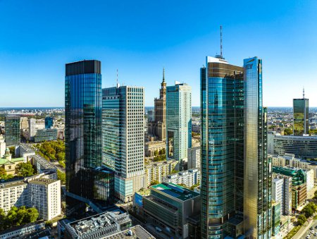 Téléchargez les photos : Vue aérienne de Varsovie - en image libre de droit
