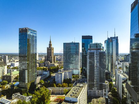 Téléchargez les photos : Vue aérienne de Varsovie - en image libre de droit