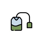tea bag vector icon. perfect use for logo, presentation, application, website, and more. icon design filled line style