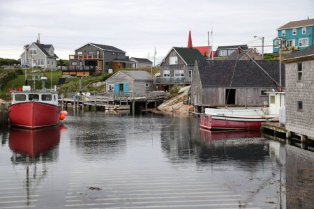 Foto de El puerto pesquero de Peggys Cove, Nueva Escocia, Canadá. Foto de alta calidad - Imagen libre de derechos