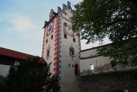 Blick auf das Schloss Füssen in Bayern. Hochwertiges Foto
