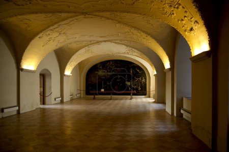 Téléchargez les photos : Vue d'une salle du monastère de Strahov à Prague. Photo de haute qualité - en image libre de droit
