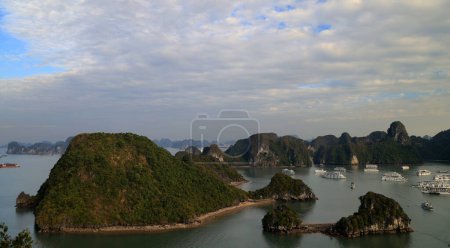 View of Halong Bay in Vietnam. High quality photo
