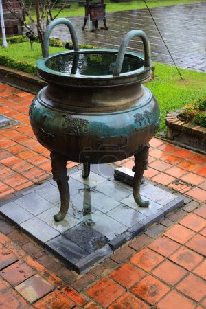 Dynastic urn of the Imperial Citadel of Hue. High quality photo