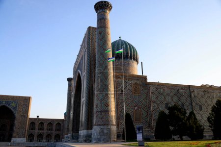 The Sher Dor Madrasasi in Samarkand, Uzbekistan. High quality photo