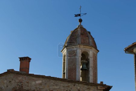 Aperçu de la ville de Castiglione dOrcia, Italie. Photo de haute qualité