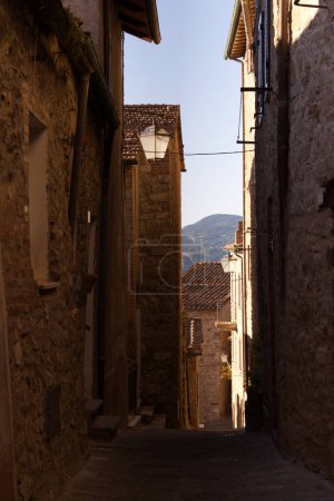 Einblicke in die Stadt Castiglione dOrcia, Italien. Hochwertiges Foto