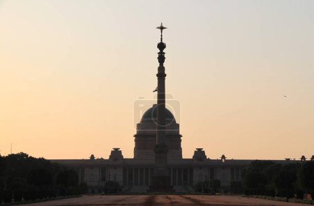 Delhi Presidential Palace at sunset, India. High quality photo