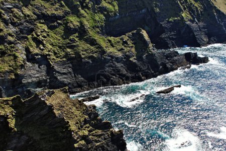 The imposing cliffs along the Ring of Kerry, Ireland. High quality photo