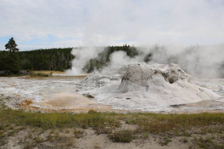 Geyser Grotto of Yellowstone National Park, United States. High quality photo