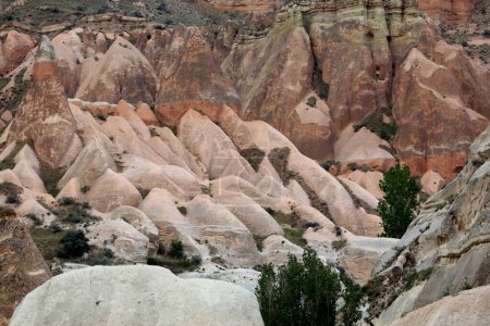 Rock formations in the Rose Valley in Cappadocia, Turkey. High quality photo
