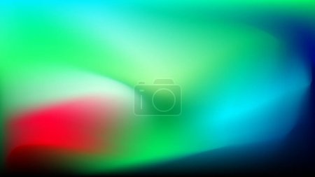 Vibrant Digital Background with Blurry Abstract Composition in Green, Blue, and Red Hues