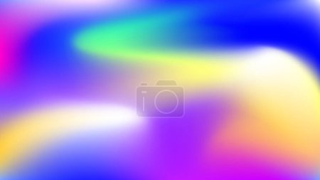 Dynamic and Energetic Colorful Abstract Art with Blurred Rainbow Hues