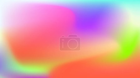 Blurry Rainbow-Colored Abstract Vector Background Art with Bright Hues