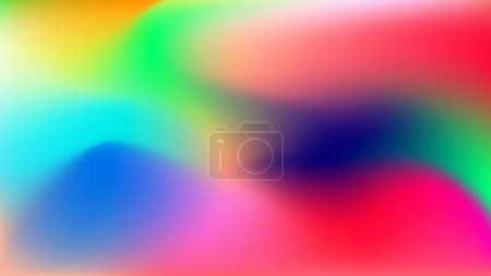Dynamic Colorful Abstract Vector Art Background with Blurred Gradient