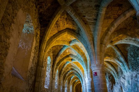 Foto de 25.06.22.Suiza. Dentro del castillo de Chillon. Hermoso Castillo de Toulon, paisajes y en el interior - Imagen libre de derechos