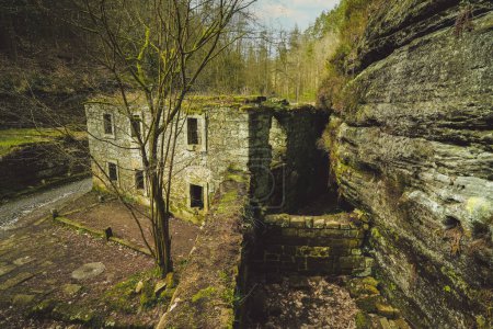 old ruin of a mill in the Czech Republic Dolsk mln