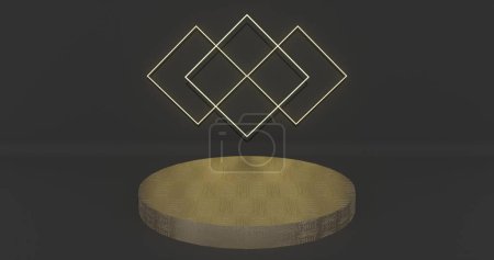 Photo for Minimalism abstract background, pedestal. 3D illustration. For products display presentation. - Royalty Free Image