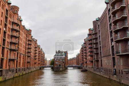 Téléchargez les photos : Vue du Speicherstadt à Hambourg, Allemagne - en image libre de droit