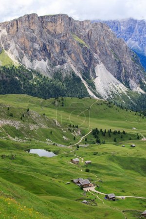 Téléchargez les photos : La splendeur estivale de Seceda dans les Dolomites - en image libre de droit