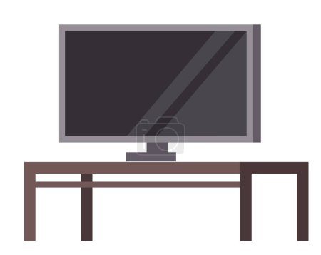 Illustration for TV screen television cinema monitor mockup movie watch concept. Vector flat graphic design illustration - Royalty Free Image