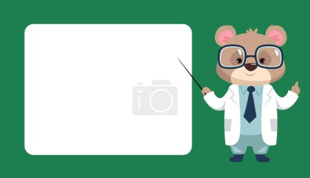 Illustration for Animal doctors banner poster text place concept. Vector flat graphic design element illustration - Royalty Free Image