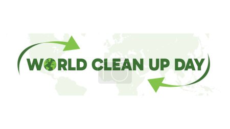 Foto de Mundo limpieza día globo vector en la palabra y el símbolo de reciclaje - Imagen libre de derechos