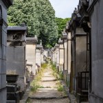Paris, France - June 20, 2017: Pere Lachaise, the most famous cemetery of Paris, France, the burial grounds of the famous. 