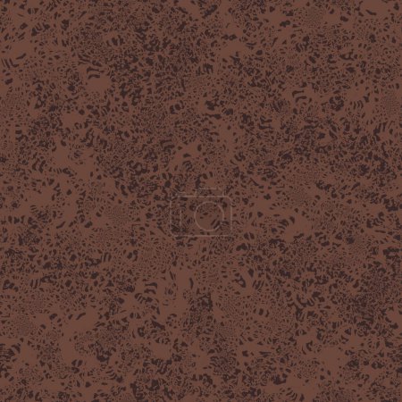 Illustration for A brown soil texture seamless vector pattern. Versatile scalable surface print design. - Royalty Free Image