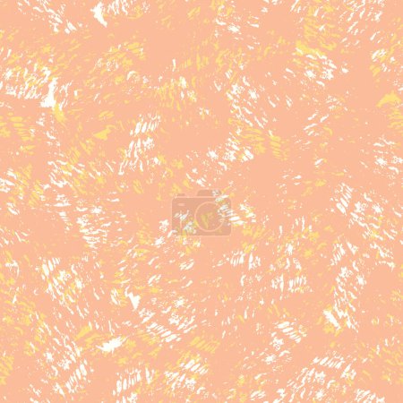 Illustration for A pastel abstract texture in peach fuzz color of the year 2024. Great seamless pattern for backgrounds and embellishments on fabrics, stationery, and home decor - Royalty Free Image