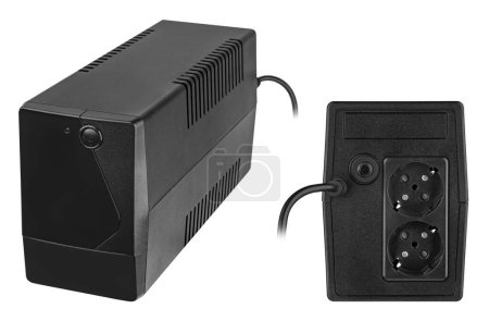 Téléchargez les photos : Uninterruptible power supply for a computer, isolated on a white background - en image libre de droit