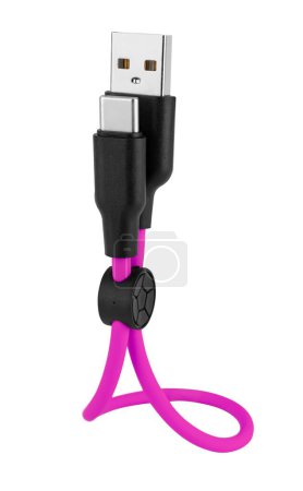 Téléchargez les photos : Câble, avec connecteurs Type-C et USB - en image libre de droit