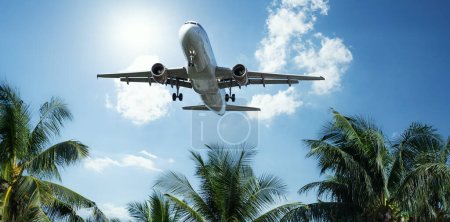 Photo for Airplane flying in the sky - Royalty Free Image