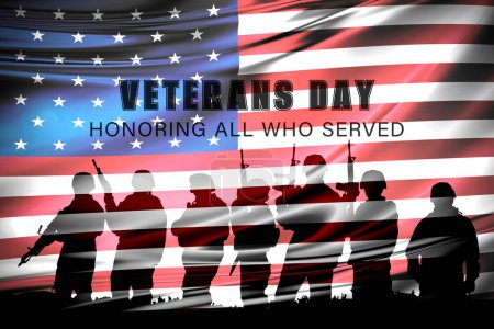 Jour des vétérans. Fête nationale des États-Unis en détail.