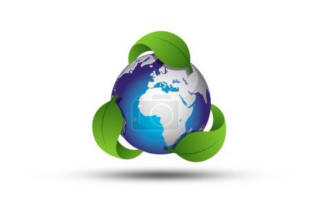 World Earth Day to show support for environmental protection on white background.
