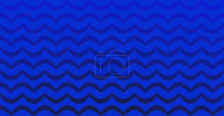 Illustration for Vector abstract design creativity background of blue waves, web header illustration. - Royalty Free Image