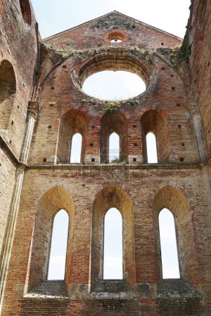 Foto de Interior de la Abadía de San Galgano, Toscana, Italia - Imagen libre de derechos