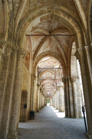 Photo for Interior of the Abbey of San Galgano, Tuscany, Italy - Royalty Free Image