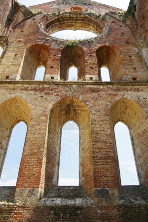 Photo for Interior of the Abbey of San Galgano, Tuscany, Italy - Royalty Free Image