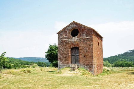 Photo for Small chapel near the abbey of San Galgano, Tuscany, Italy - Royalty Free Image