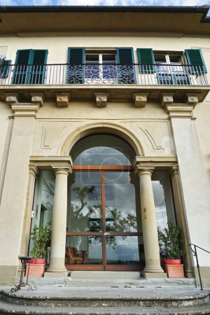 Window of Villa Viviani in Settignano, Florence