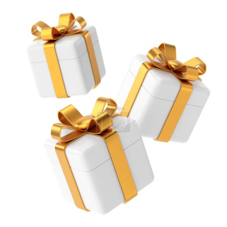 Photo for 3D gift box. 3D decoration. - Royalty Free Image