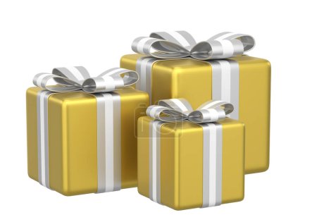 Photo for 3D gift box. 3D decoration. - Royalty Free Image