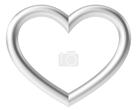 Foto de Corazón 3D. Decoración de tarjetas Valentine. Ilustración 3D. - Imagen libre de derechos