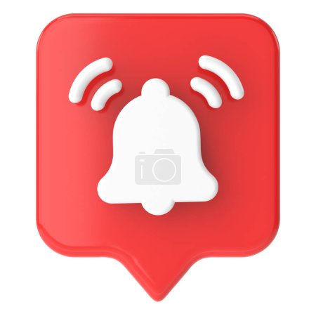 Subscribe icon. Subscribe button. 3D illustration.