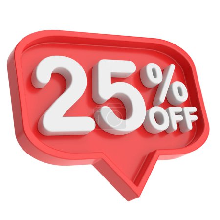 Photo for Twenty five percent off. 25% off. 25% sale. - Royalty Free Image