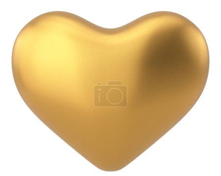 Corazón 3D. Decoración de tarjetas Valentine. Ilustración 3D.
