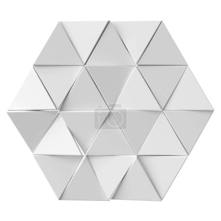 Photo for Random triangle shape. 3D decoration. - Royalty Free Image