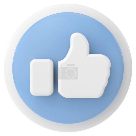 Photo for Like icon. like button. 3D illustration. - Royalty Free Image