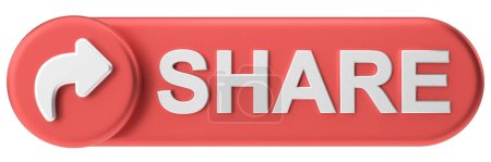 Share-Taste. Share icon. 3D-Illustration.